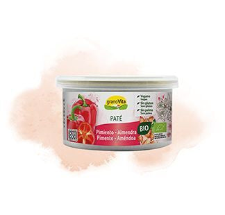 pate pimiento almendra bio lata 125g