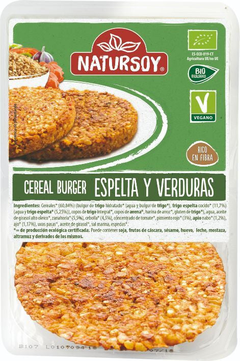 refrig hamburguesa vegetal espelta y verduras natursoy 200 g