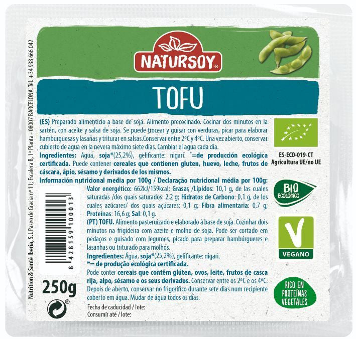 refrig tofu bio 250 g natursoy