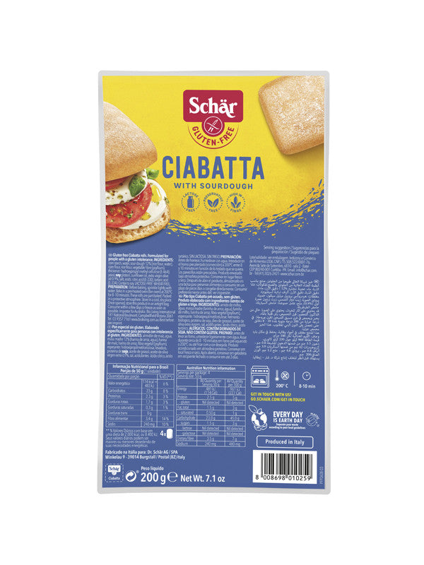 chapatitas ciabattine 200g schar