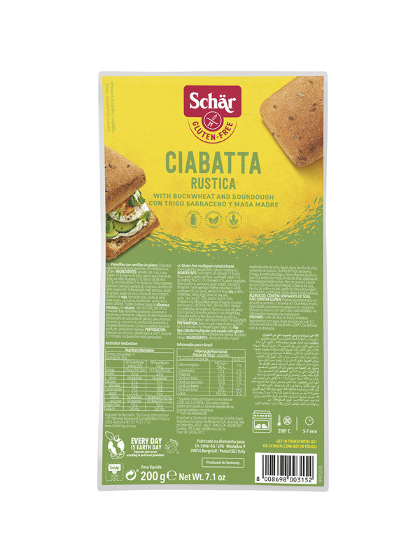 ciabattine rustiche 200g schar