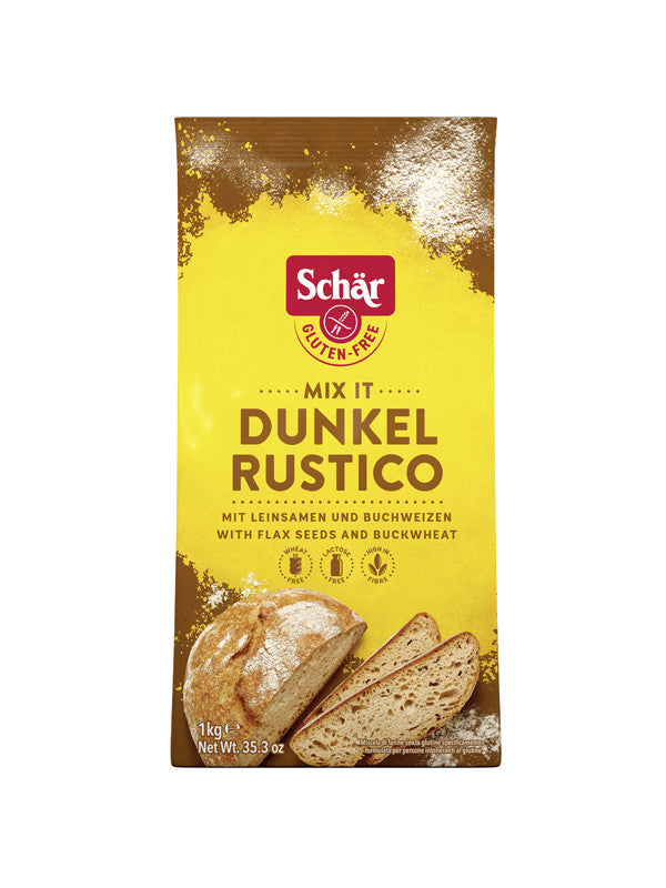 preparado pan molde rustico mix it dunkel 1000g schar