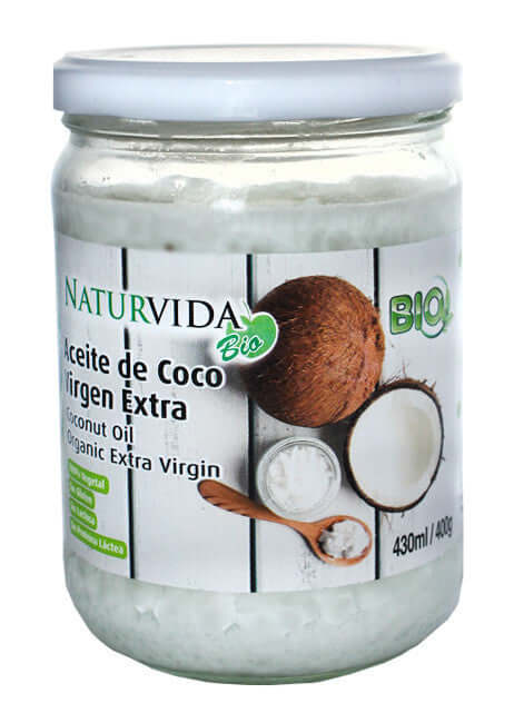 aceite de coco virgen extra bio 400gr 430ml