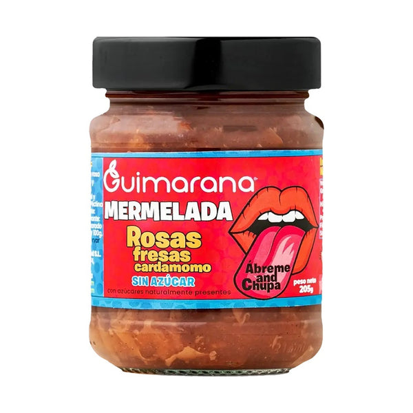 mermelada sin az car de rosas fresas y cardamomo 205gr