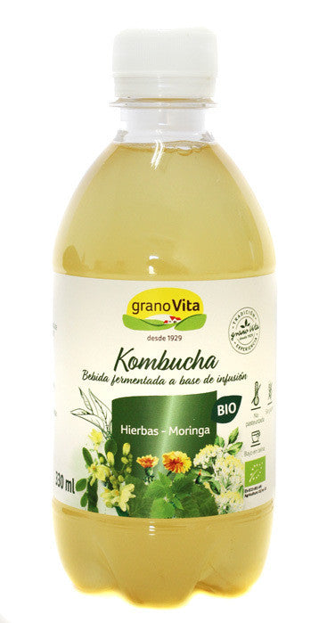 refrig te kombucha moringa hierbas bio 330 ml