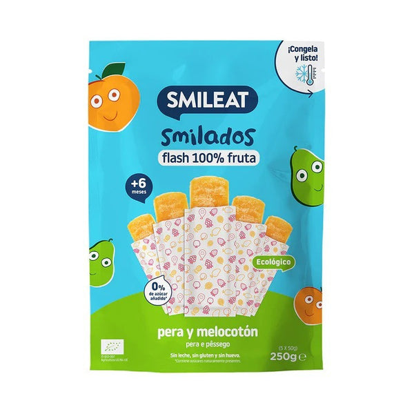 smilado pera y melocot n eco 250g