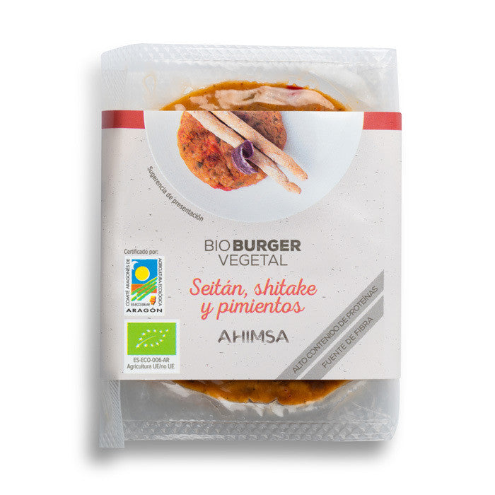 refrig hamburguesa vegetal bio seitan shitake y pimiento 160g