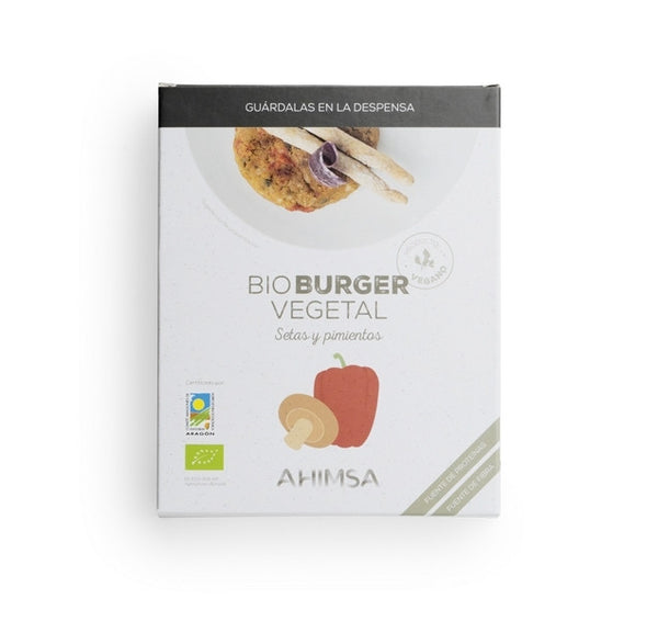 hamburguesa vegetal seitan shiitake y pimiento bio ld 160 g