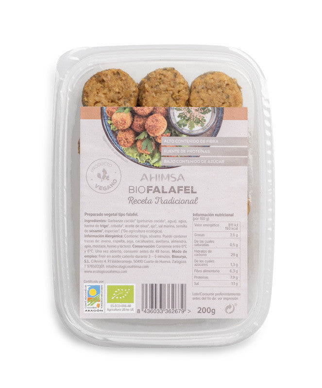 refrig falafel bio receta tradicional 200 gr