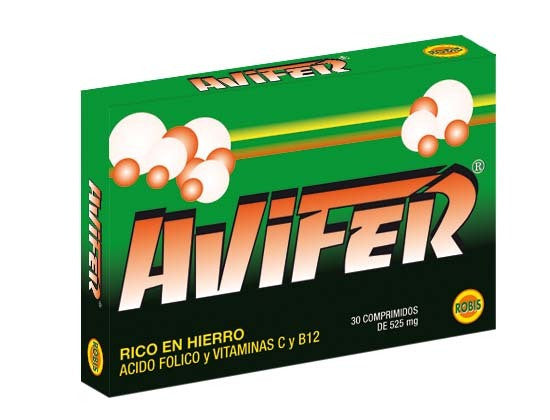 avifer 30 comp 525mg