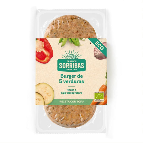 refrig burger vegetal de 5 verduras 160g sorribas