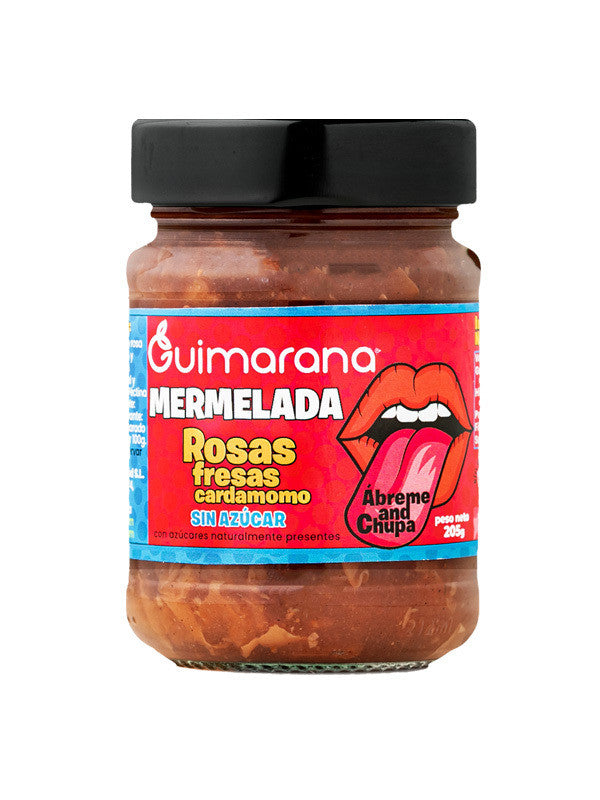 mermelada p talos de rosa fresa cardamomo sin azucar 205 g