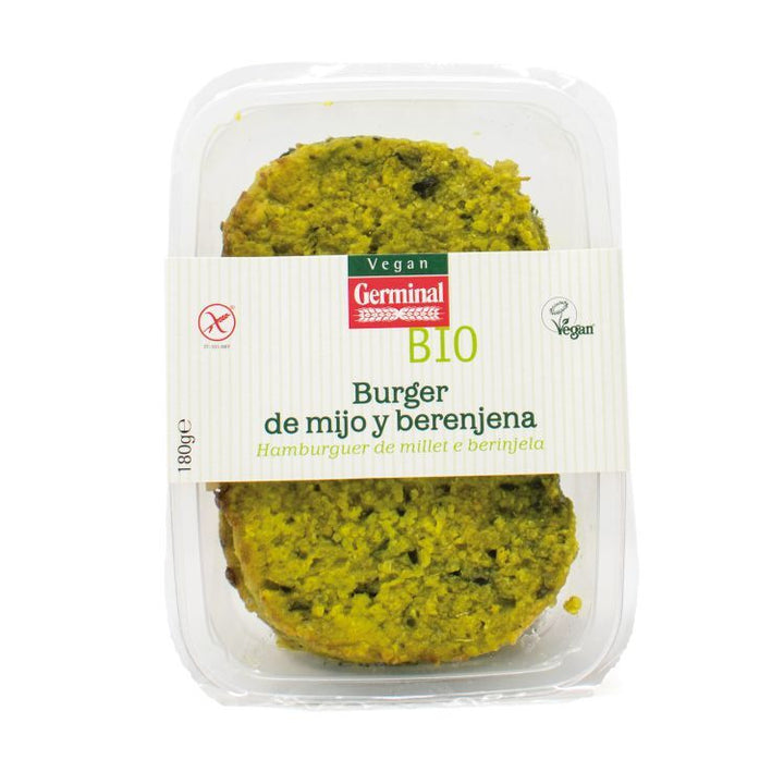 refrig burger vegetal de berenjena y mijo sin gluten 180gr