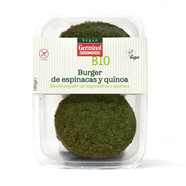 refrig burger vegetal de espinacas y quinoa sin gluten 180gr